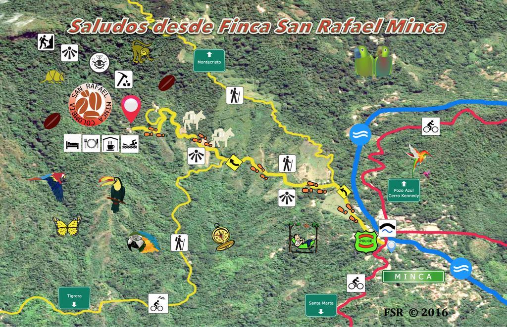 Finca San Rafael - Cafe Y Cacao Minca Exteriör bild